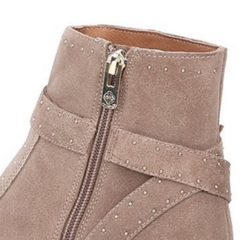 Antonio Melani Linadee Suede Studded Detail Block Heel Booties - Picture 8 of 16